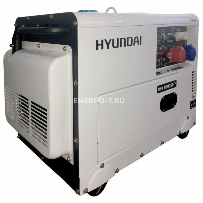 Бензиновый генератор Дизельный генератор Hyundai DHY 8500SE-T