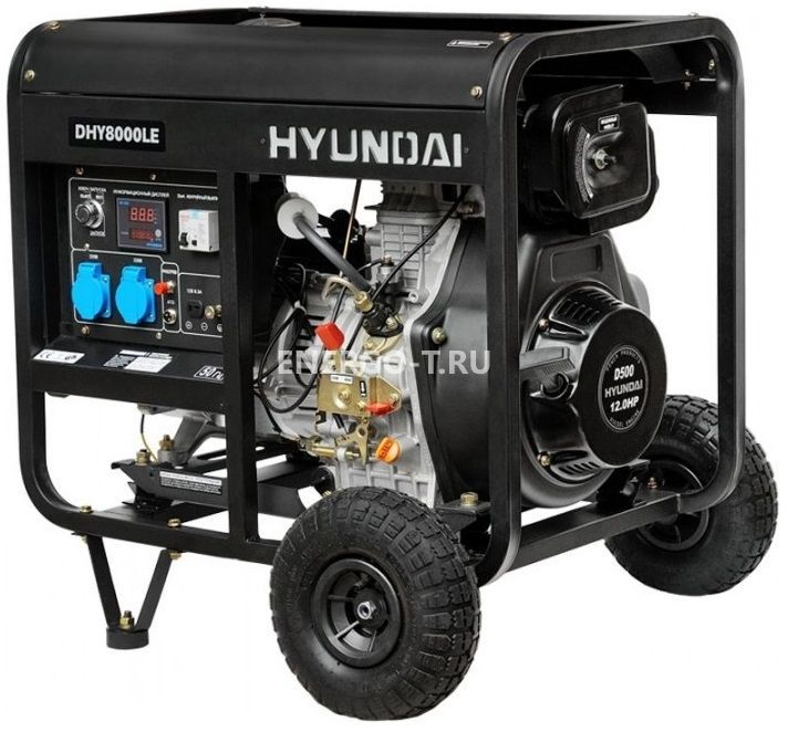 Дизельный генератор Газовый генератор Hyundai DHY 8000LE с АВР