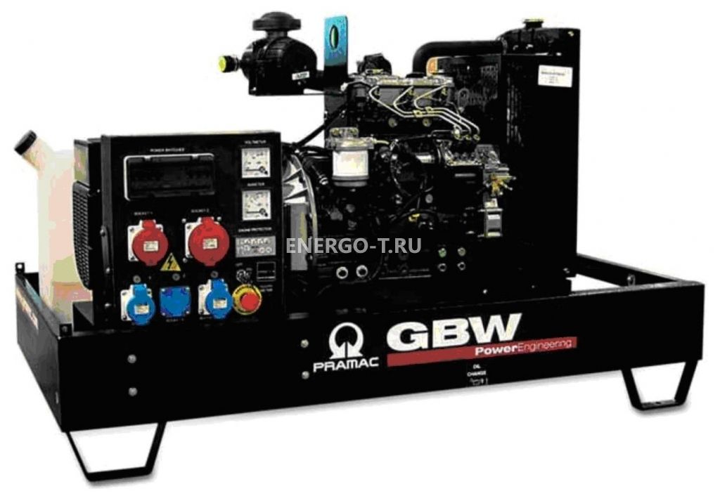 Дизельный генератор Газовый генератор PRAMAC GBW 22 P 1 фаза с АВР