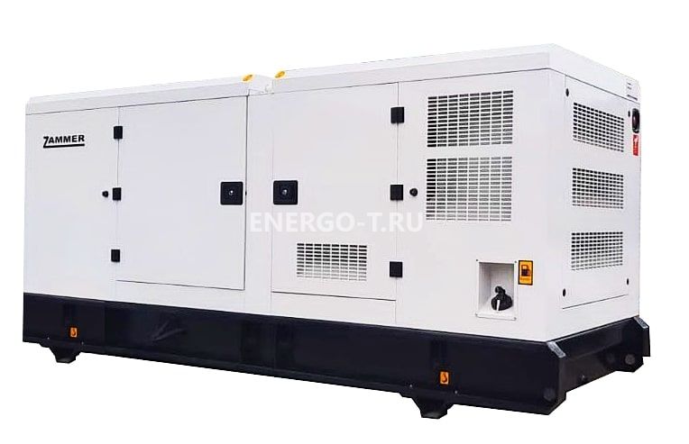 Дизельный генератор ZAMMER AD-100-Т400 в кожухе с выносным АВР