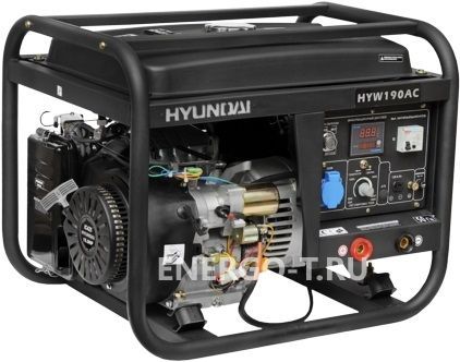 Бензиновый генератор Сварочный генератор Hyundai HYW 190AC