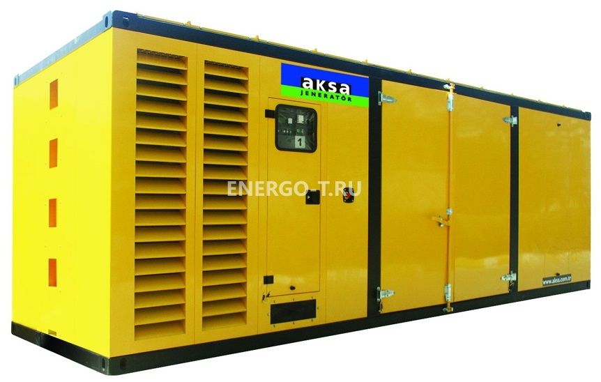 Дизельный генератор AKSA APD1100M в кожухе с АВР
