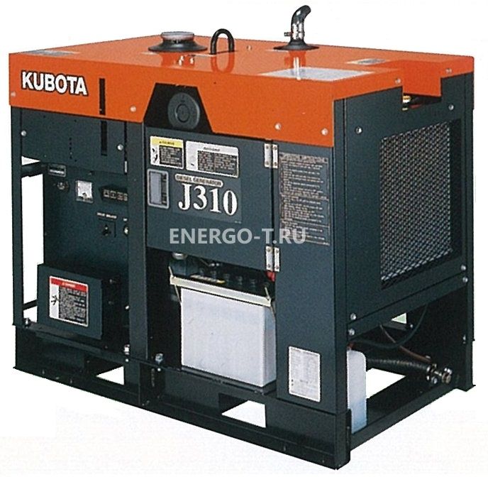 Дизельный генератор Газовый генератор Kubota J 310 с АВР
