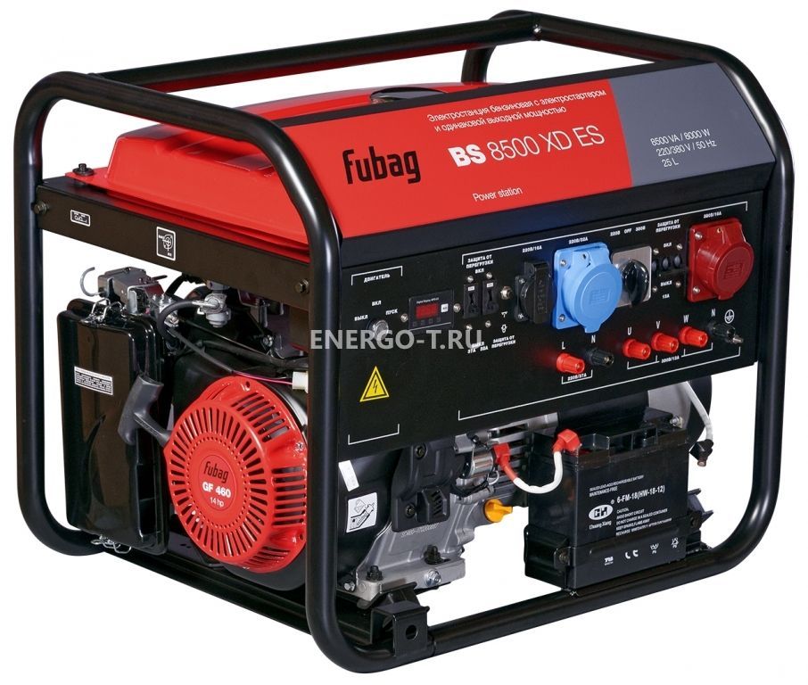 Газовый генератор Бензиновый генератор Fubag BS 8500 XD ES с АВР