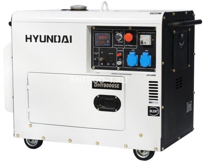 Газовый генератор Дизельный генератор Hyundai DHY 8000SE с АВР